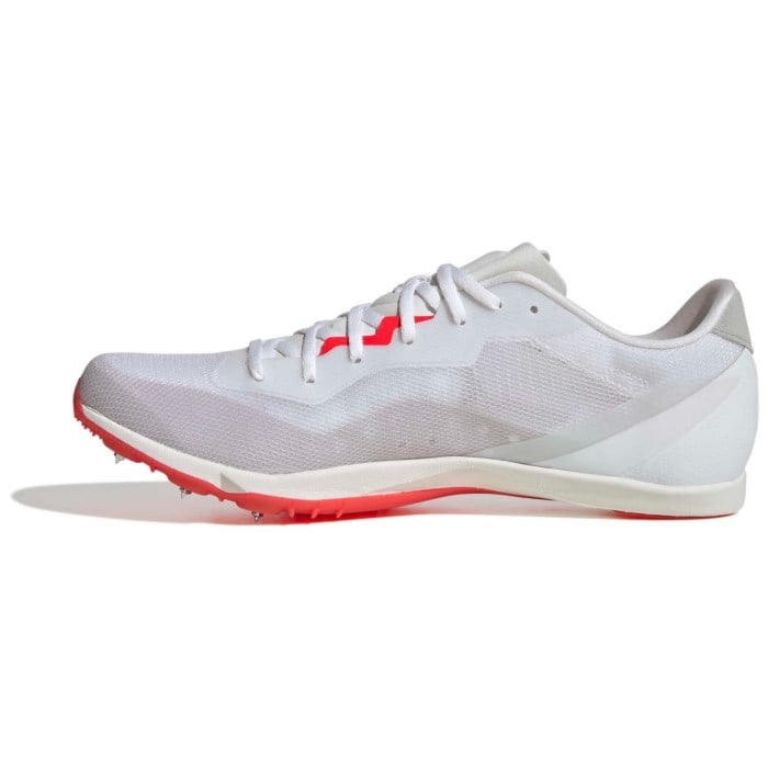 adidas Adizero DistanceStar - Unisex Track and Field Spikes - Cloud White/Lucid Orange/Lucid Red