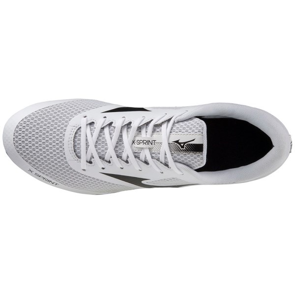Mizuno X Sprint - Unisex Track Sprint Spikes - White/Black/White