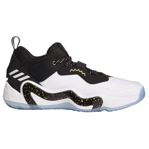 adidas D.O.N Issue 3 CGA - Mens Basketball Shoes - Black/Gold Metallic/White