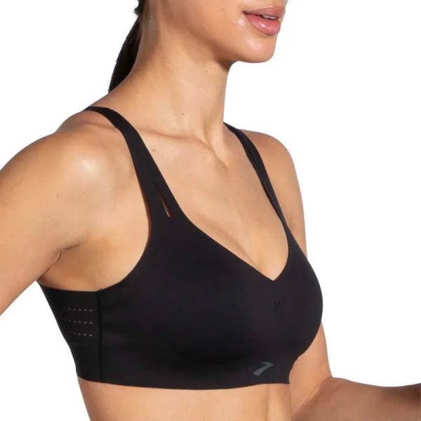 Brooks Dare Strappy Womens Running Bra - Black