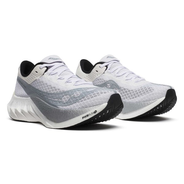 Saucony Endorphin Pro 4 - Womens Road Racing Shoes - White/Silver