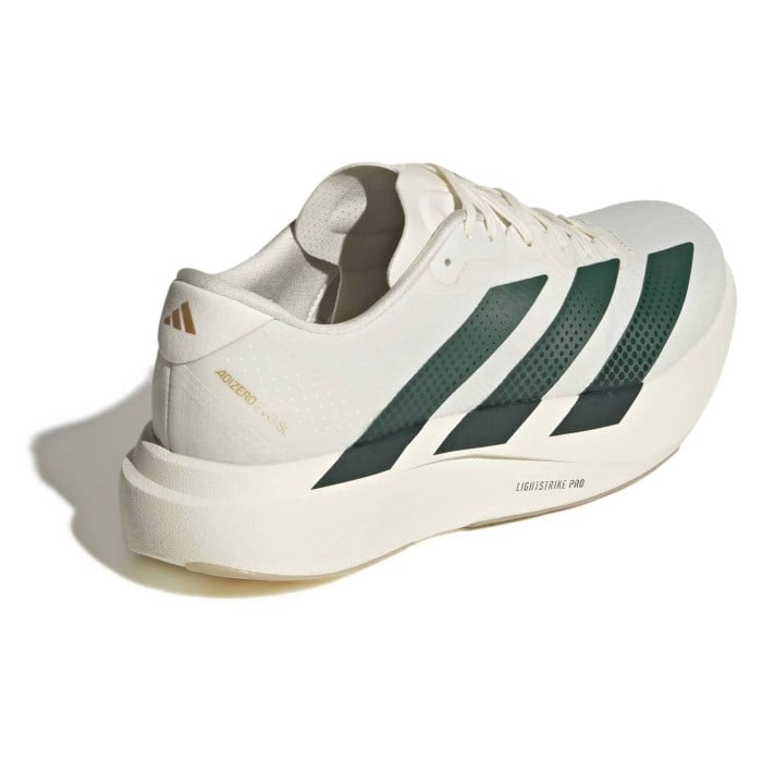 adidas Adizero Evo SL Woven - Mens Running Shoes - Off White/Collegiate Green/Royal Blue - image 5