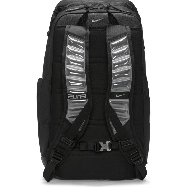 Nike Elite Pro Basketball Backpack Bag - Triple Black/Metallic Cool Grey