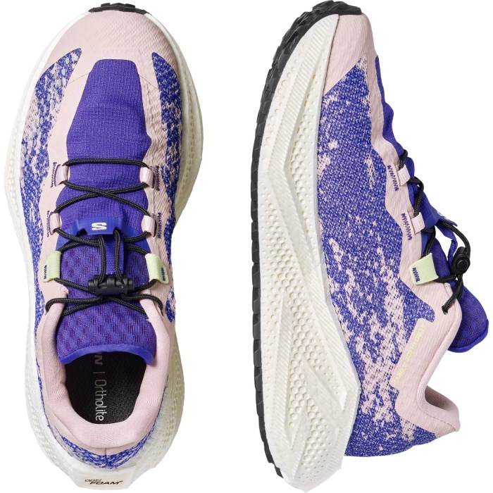 Salomon Aero Glide 4 GRVL - Womens Running Shoes - Shadow Grey/Deep Blue/Butterfly