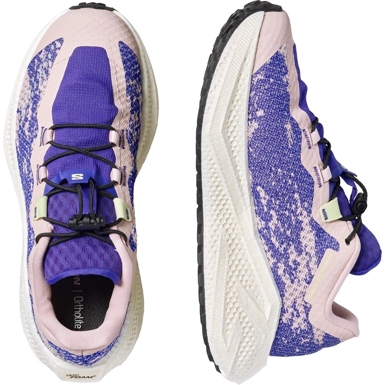 Salomon Aero Glide 4 GRVL - Womens Running Shoes - Shadow Grey/Deep Blue/Butterfly