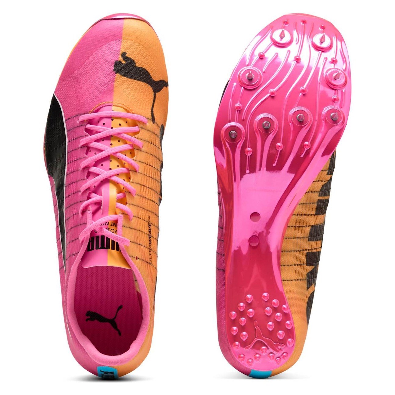 Puma evoSpeed Sprint Nitro Elite 2 - Unisex Sprint Spikes - Poison Pink/Sun Stream/Puma Black - image 3