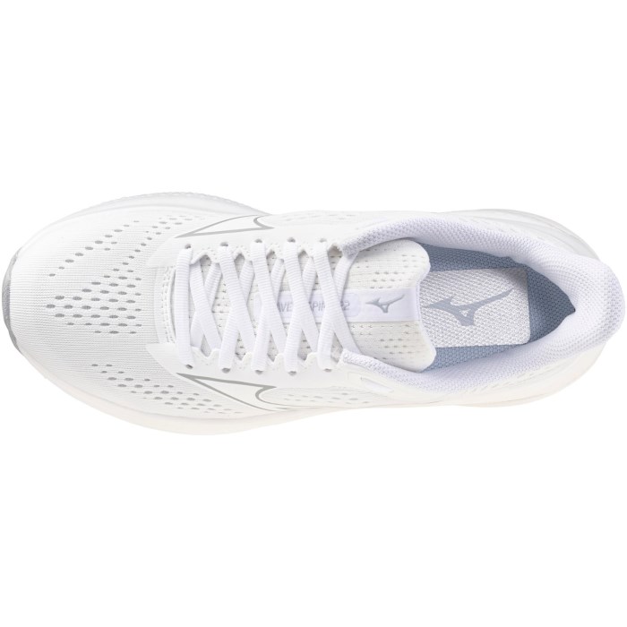 Mizuno Wave Inspire 22 - Womens Running Shoes - White/White/Harbormist