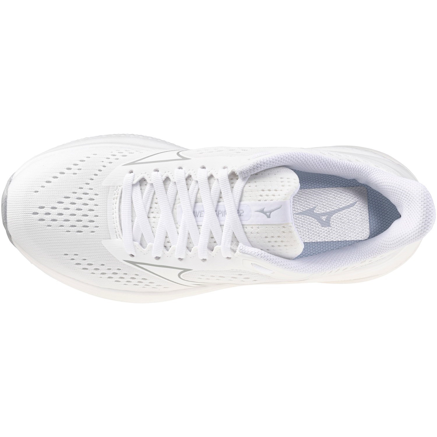 Mizuno Wave Inspire 22 - Womens Running Shoes - White/White/Harbormist