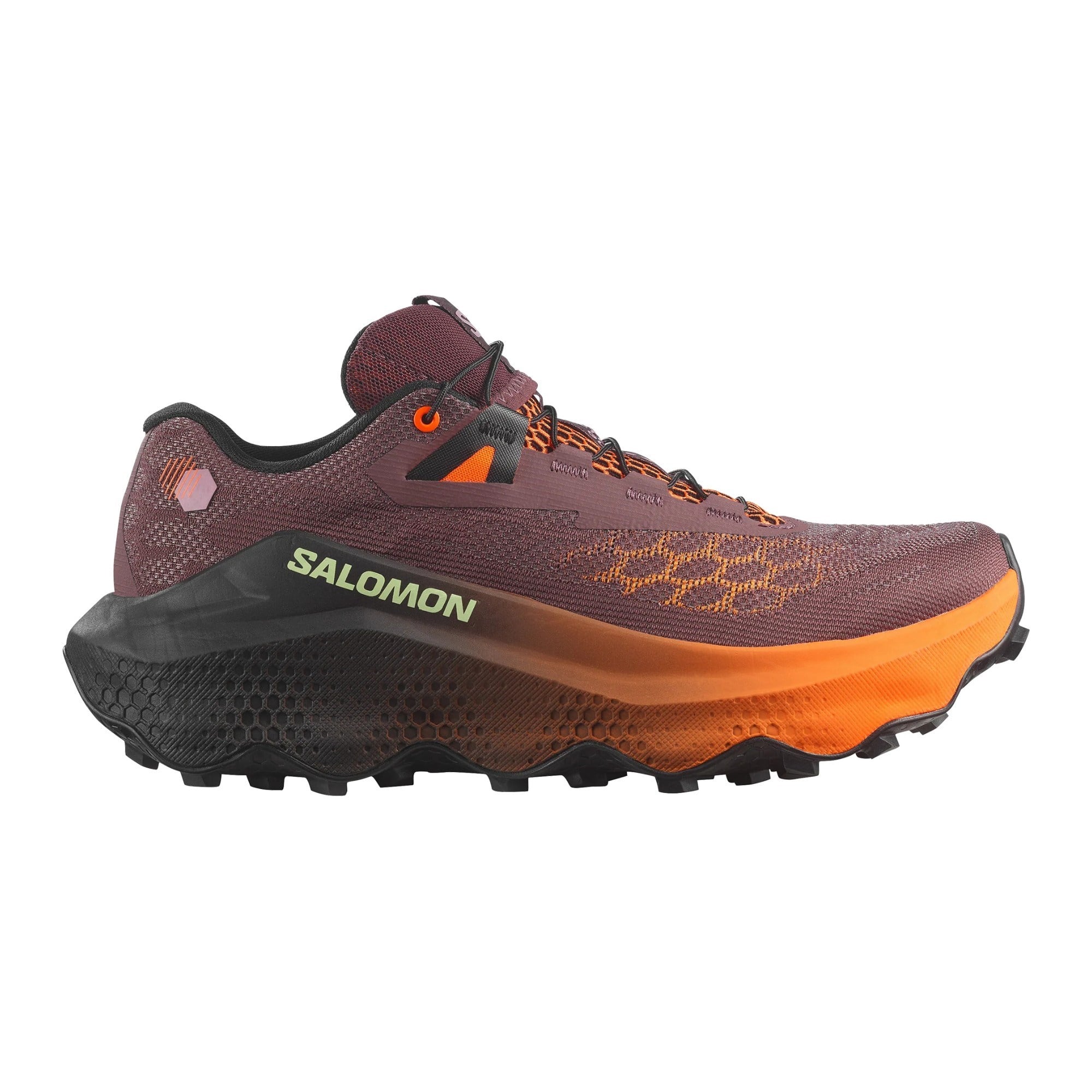 Salomon Ultra Glide 4 - Womens Trail Running Shoes - Huckleberry/Black/Red Orange