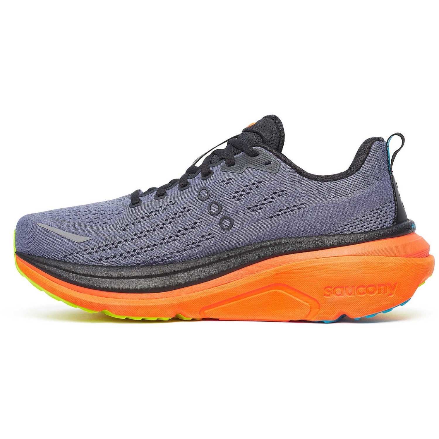 Saucony Hurricane 25 - Mens Running Shoes - Shadow/Vizi