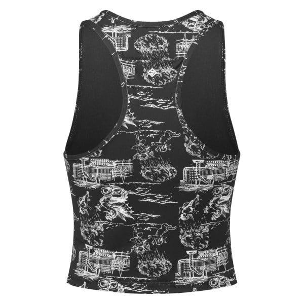 Ronhill Life Balance Womens Training Tank Top - Black/Mono Baroque