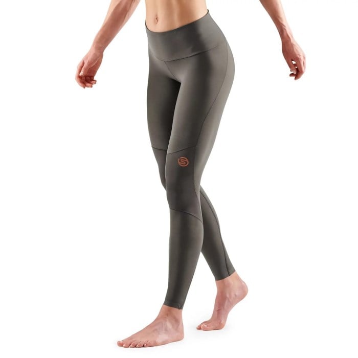 Skins Series-5 Womens Recovery Compression Long Tights - Charcoal