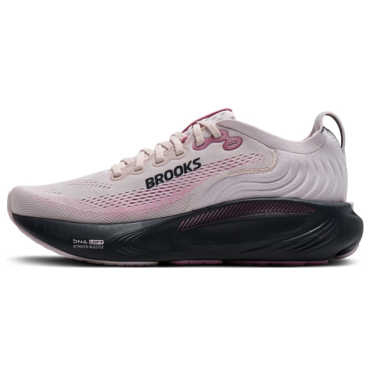 Brooks Adrenaline GTS 25 - Womens Running Shoes - Mauve/Ebony/Pink - image 2