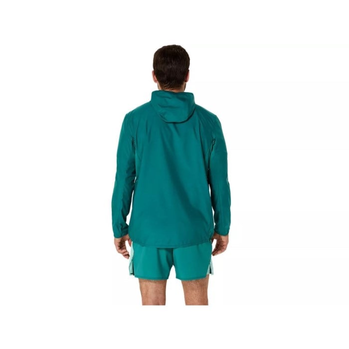 Asics Silver Mens Running Jacket - Rainy Lake