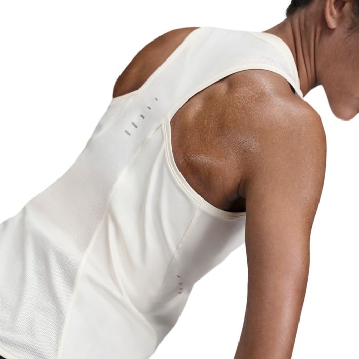 Nike Swift Dri-Fit Running Tank - Womens - Sail/Reflective Silver