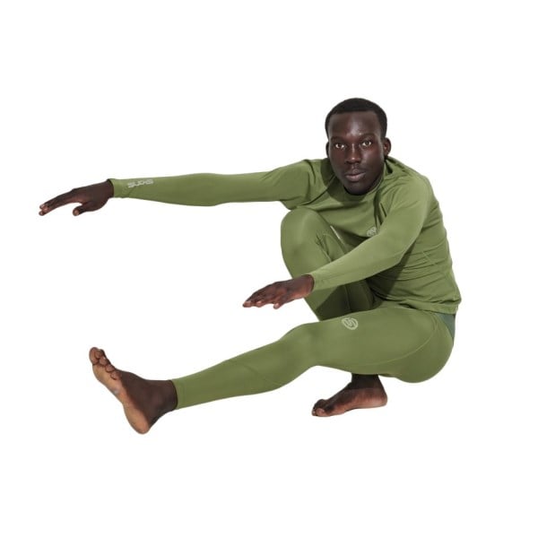 Skins Series-2 Mens Compression Long Tights - Khaki