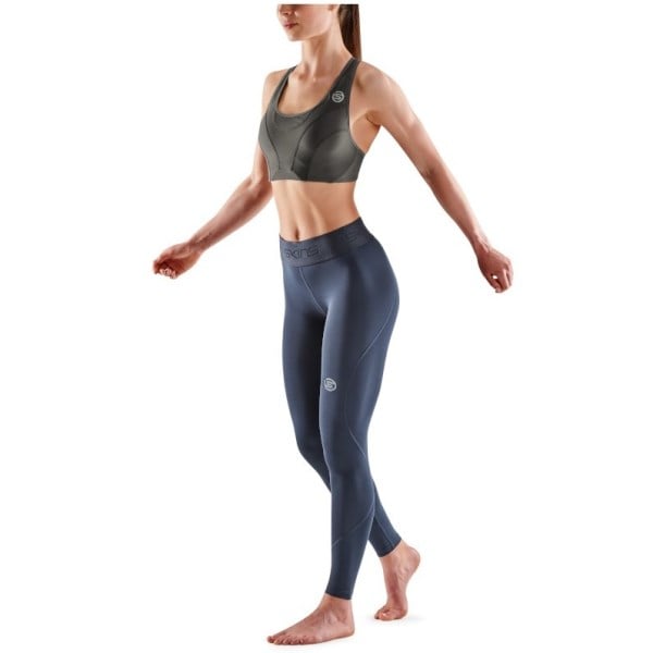 Skins Series-2 Womens Compression Long Tights - Navy Blue