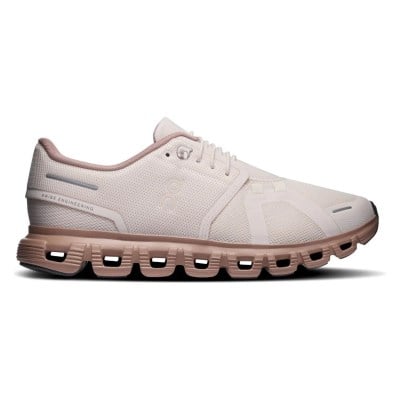 On Cloud 6 - Womens Running Shoes - Oyster/Biscuit