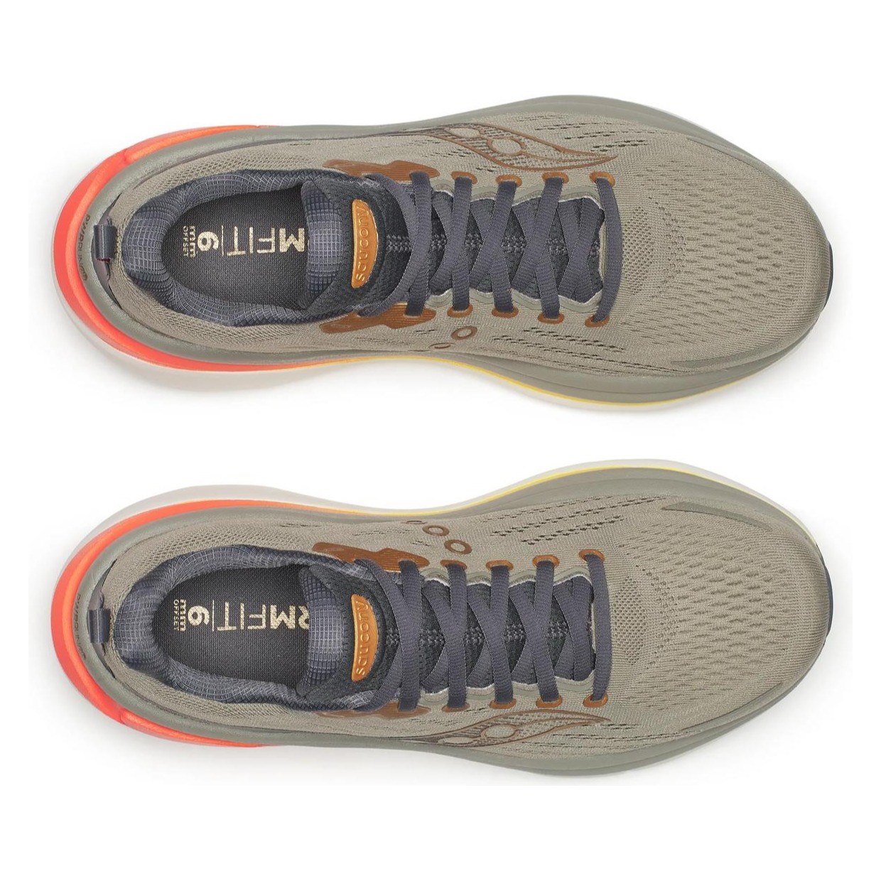 Saucony Hurricane 25 - Mens Running Shoes - Laurel/Fire - image 5