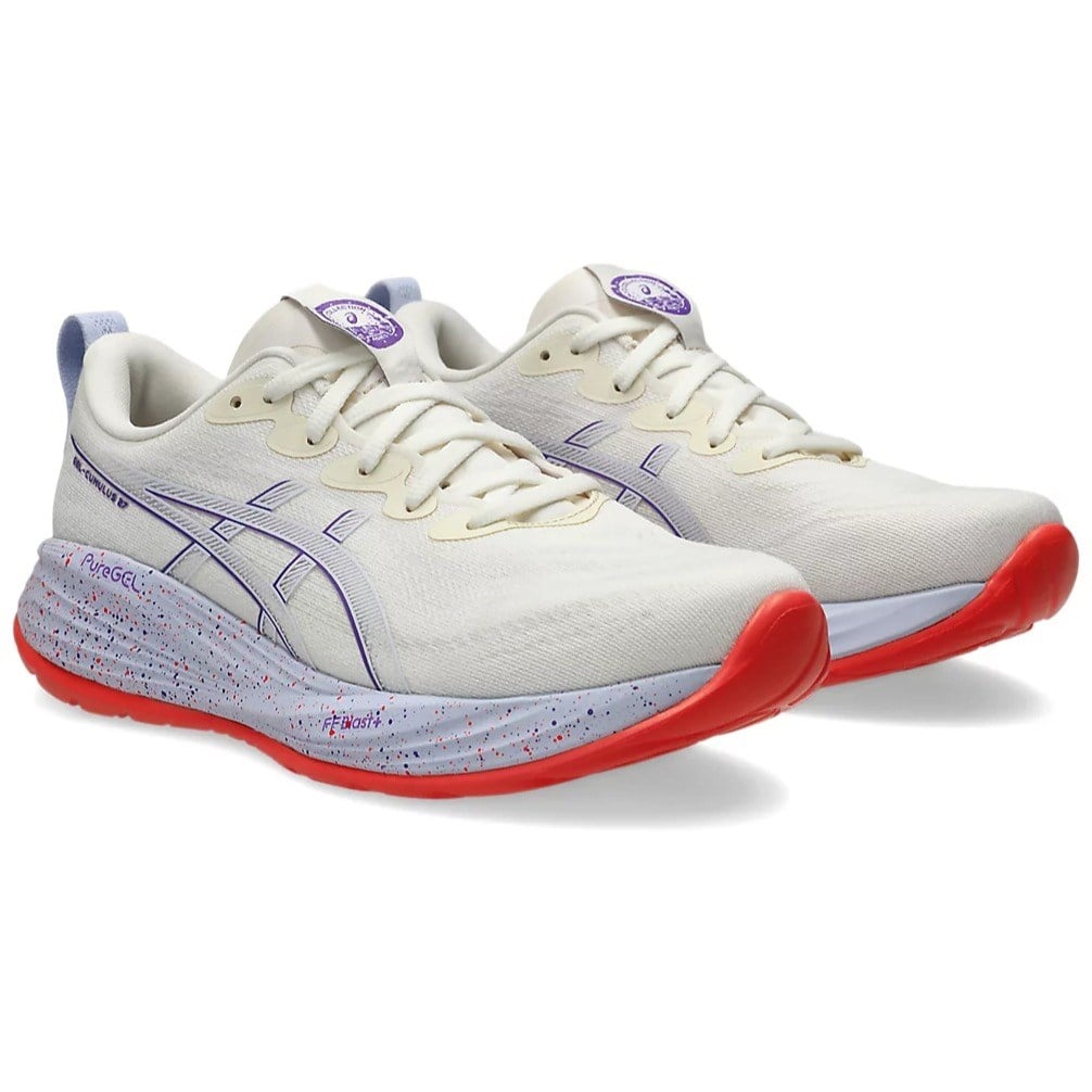 Asics Gel Cumulus 27 Tokyo - Womens Running Shoes - Cream/Edo Purple