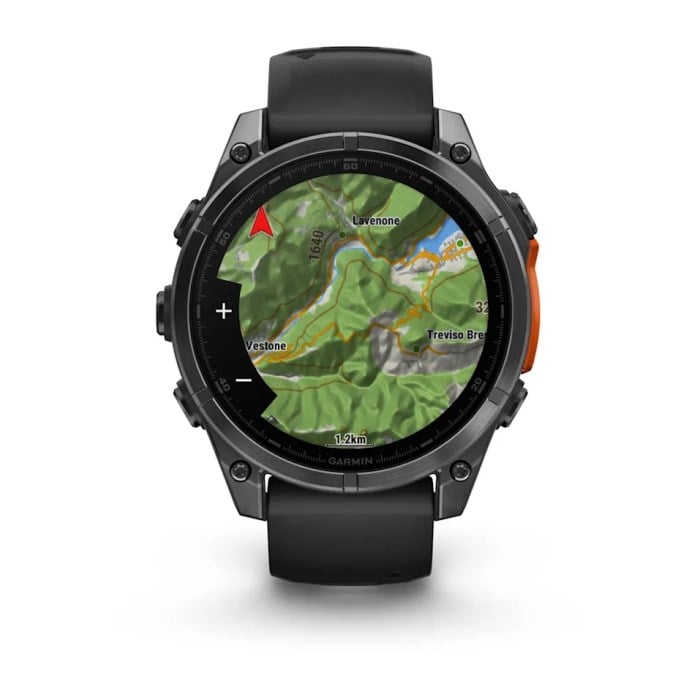 Garmin Fenix 8 47mm Premium Multisport Watch - Slate Gray/Black Silicone Band - image 6
