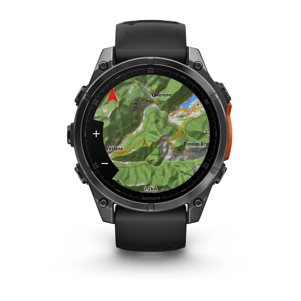 Garmin Fenix 8 47mm Premium Multisport Watch - Slate Gray/Black Silicone Band - image 6