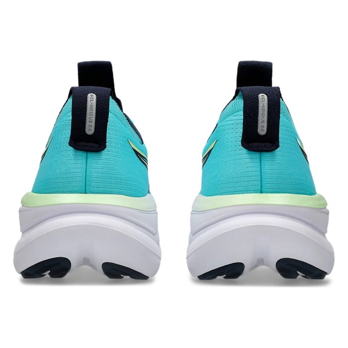 Asics Gel Nimbus 28 - Mens Running Shoes - Energy Aqua/Midnight - image 5