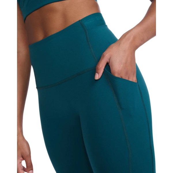 2XU Form Stash Hi-Rise Womens Compression Tights - Deep Jade/Deep Jade