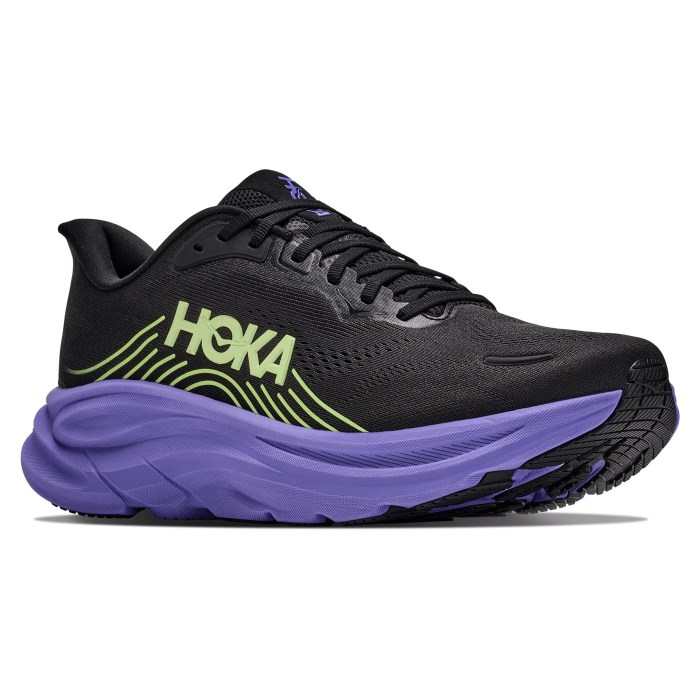 Hoka Clifton 11 - Mens Running Shoes - Black/Neon Yuzu/Purple - image 2
