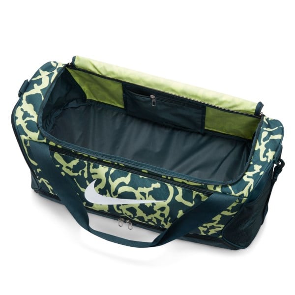 Nike Brasilia Training Duffel Bag - Deep Jungle/Light Lemon Twist/White