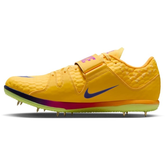 Nike High Jump Elite - Unisex Jumping Spikes - Citron Pulse/Indigo Burst/Mega Blue