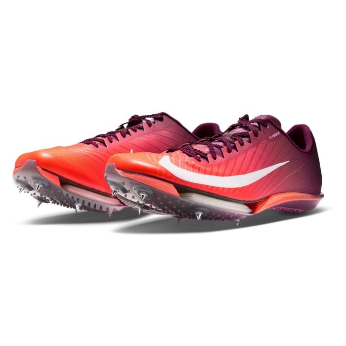 Nike Air Zoom Maxfly 2 - Unisex Track Sprint Spikes - Bordeaux/White/Bright Crimson - image 2