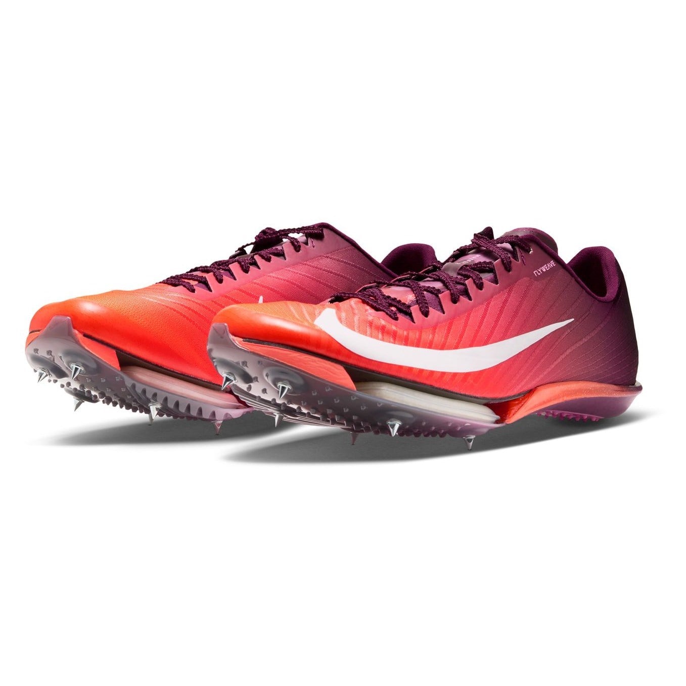 Nike Air Zoom Maxfly 2 - Unisex Track Sprint Spikes - Bordeaux/White/Bright Crimson - image 2