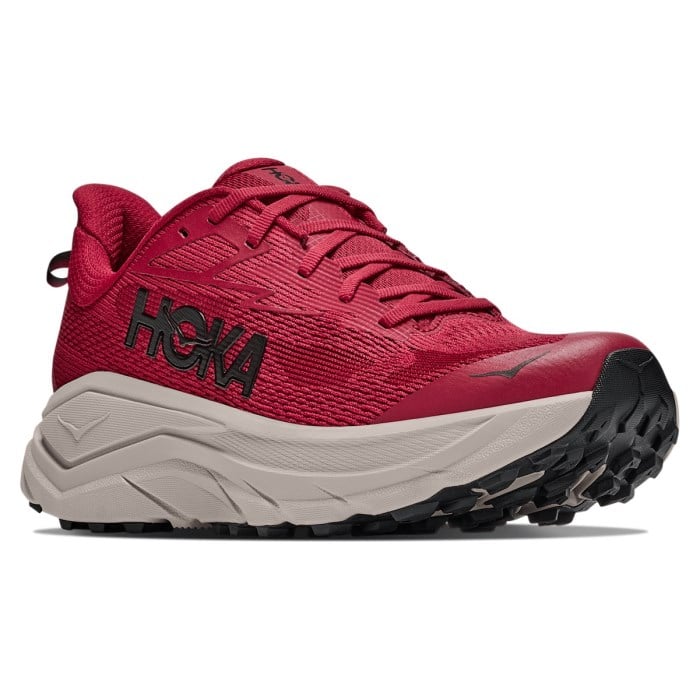 Hoka Challenger 8 - Mens Trail Running Shoes - Red Agate/River Rock Grey - image 6