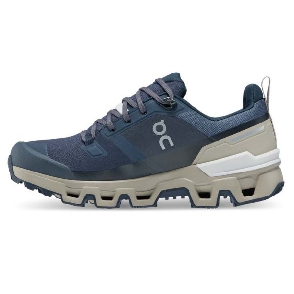 On Cloudwander Waterproof - Womens Trail Running Shoes - Navy/Desert