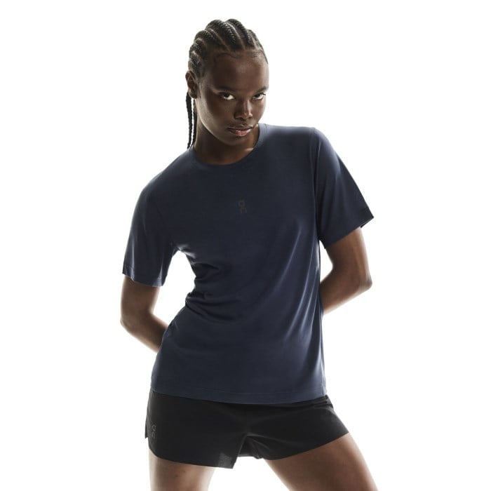On Womens Trail-T Running T-Shirt - Navy