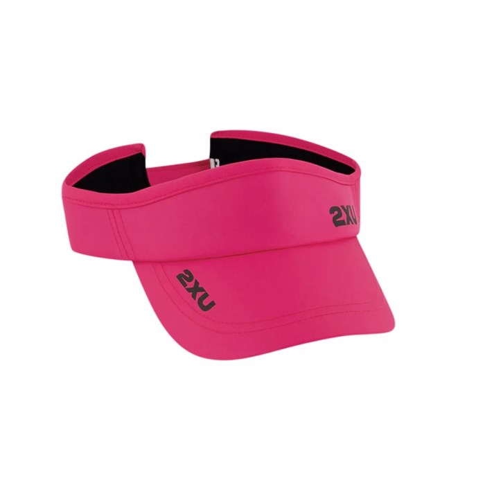 2XU Run Visor - Fuchsia/Black