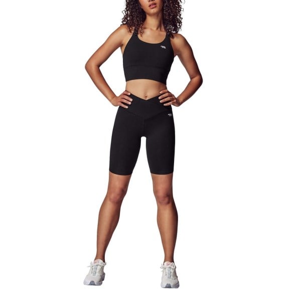Running Bare Karma Ab-Tastic 9 Inch Womens Bike Tights - Black