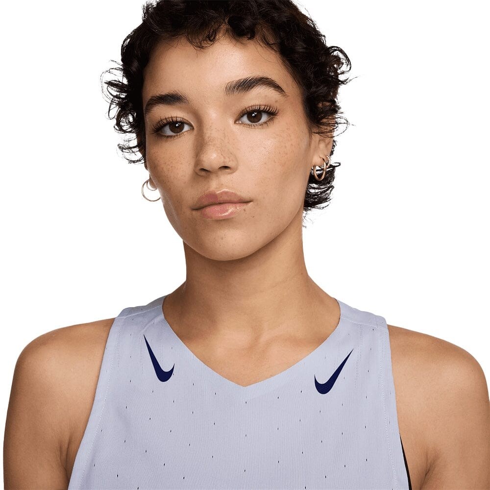 Nike Dri-Fit Aeroswift Womens Running Singlet - Ghost/Blue Void