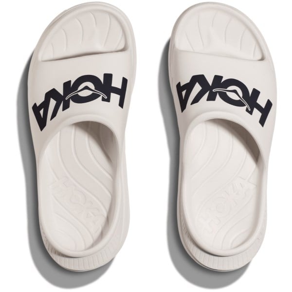 Hoka Ora Athletic Slide 3 - Unisex Recovery Slides - White/Black