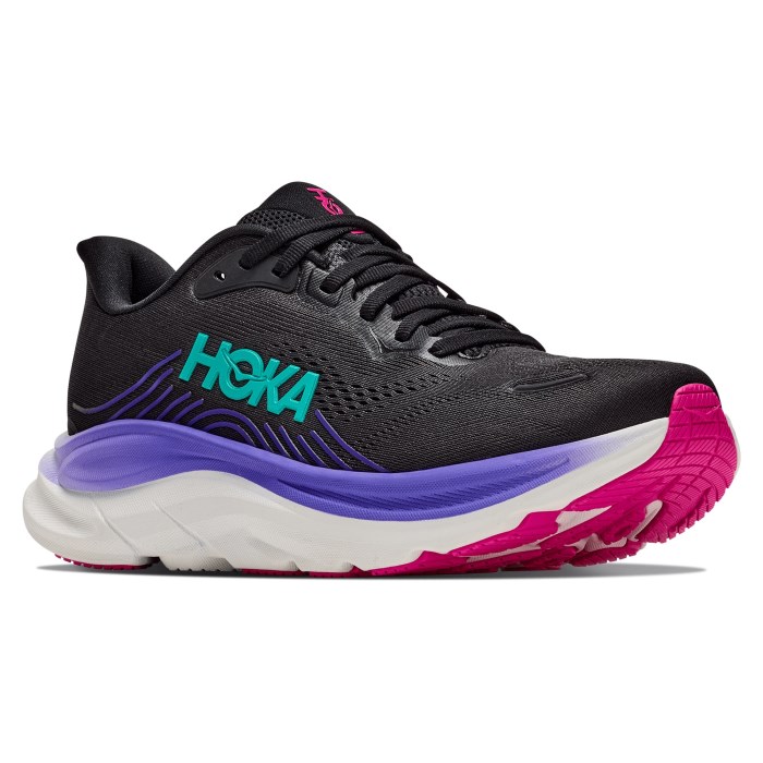 Hoka Clifton 11 - Womens Running Shoes - Black/Neon Nebula - image 2