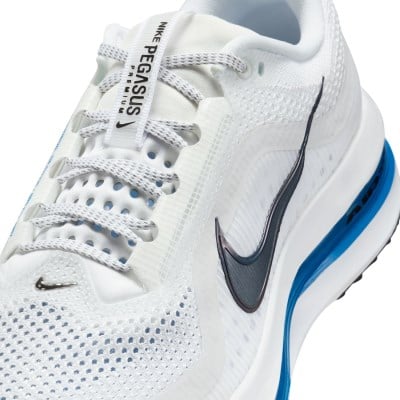 Nike Pegasus Premium - Mens Running Shoes - White/Black/Photo Blue/Platinum