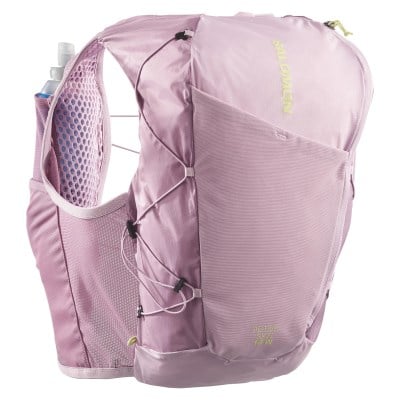 Salomon Active Skin 12 Set Hydration Womens Vest + Flasks - Dawn Pink/Dusky Orchid/Butterfly
