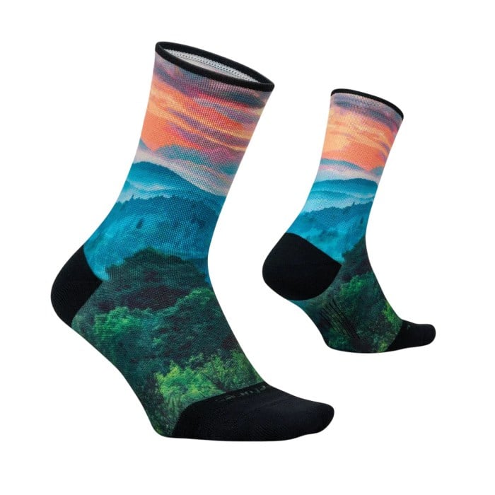 Feetures Elite Light Cushion Mini Crew Limited Edition Socks - Smoky