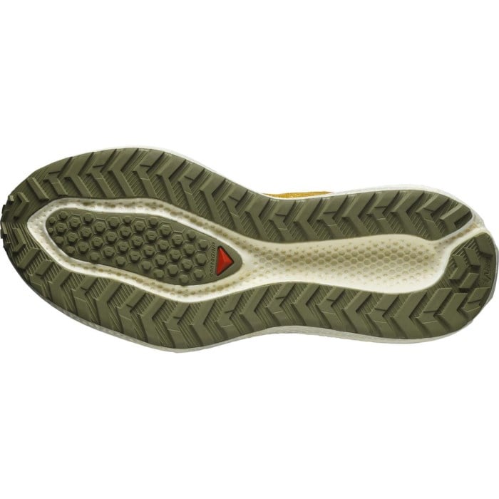 Salomon Aero Glide 3 GRVL - Mens Running Shoes - Spicy Mustard/Vanilla/Ice Deep Lichen Green