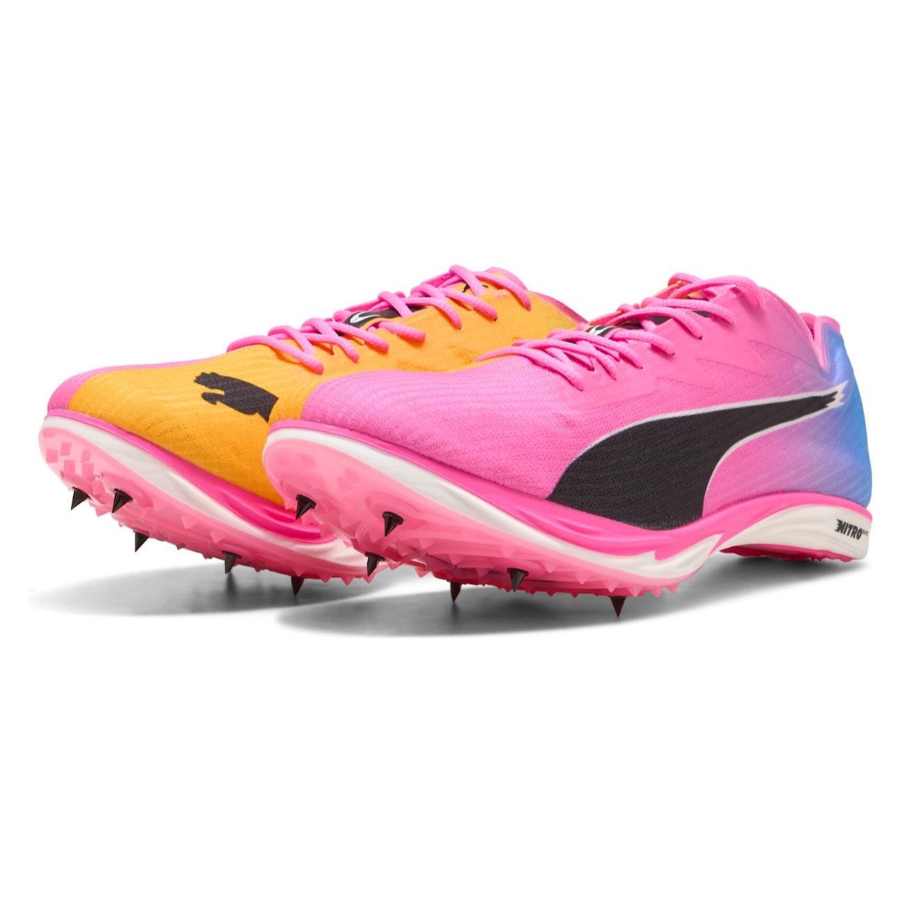 Puma Mid Distance Nitro Elite 3 - Unisex Track Spikes - Poison Pink/Sun Stream/Bright Aqua - image 6