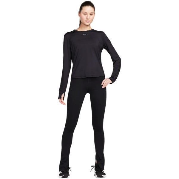 Nike One Classic Dri-Fit Long Sleeve Womens Training Top - Black/Black