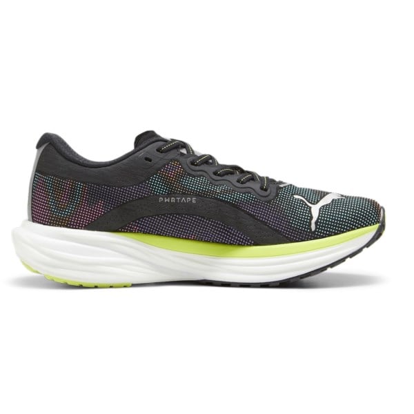 Puma Deviate Nitro 2 Psychedelic Rush - Mens Running Shoes - Black/Lime Pow/White