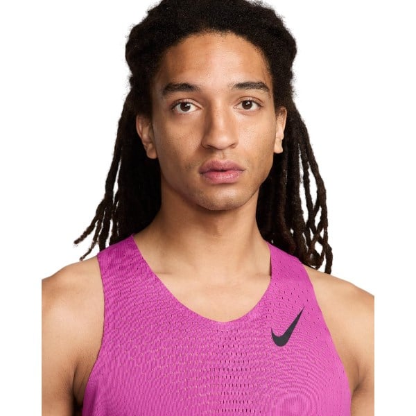 Nike Aeroswift Dri-Fit ADV Mens Running Singlet - Hot Fuschia/Black