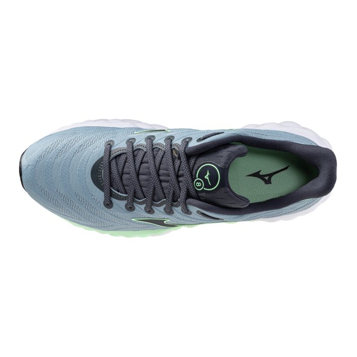 Mizuno Wave Sky 8 - Mens Running Shoes - Citadel/Vintage Indigo/Neo mint